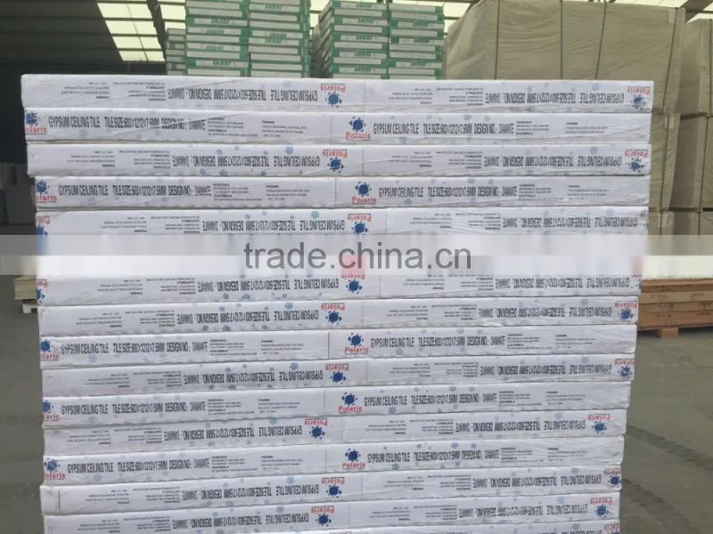 PVC gypsum board/ceiling board/ceiling tiles/gypsum false ceiling price