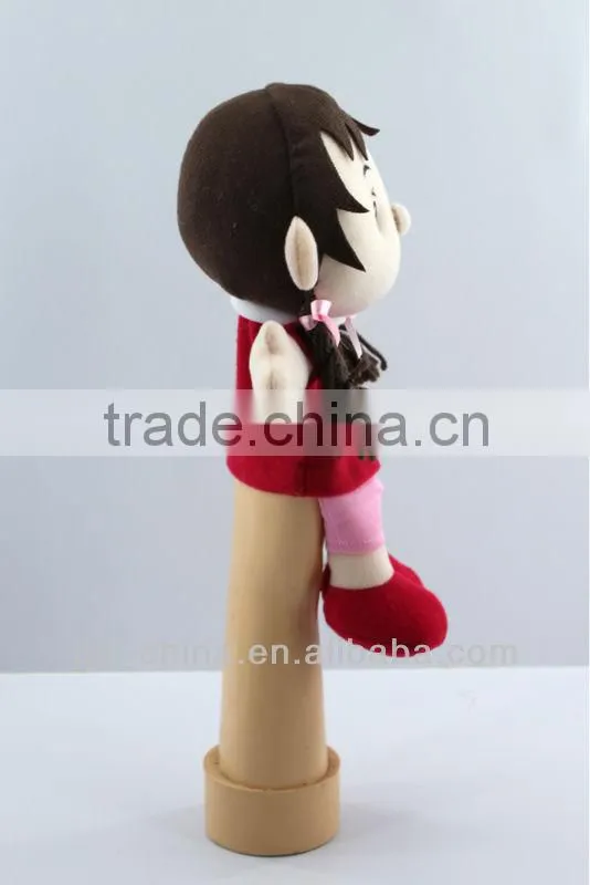 11" girl puppets hand