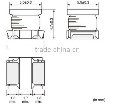 10uH 1.7A 0.1302ohm 2220 MuRata LQH55DN100M03L Choke Power Coil Inductor