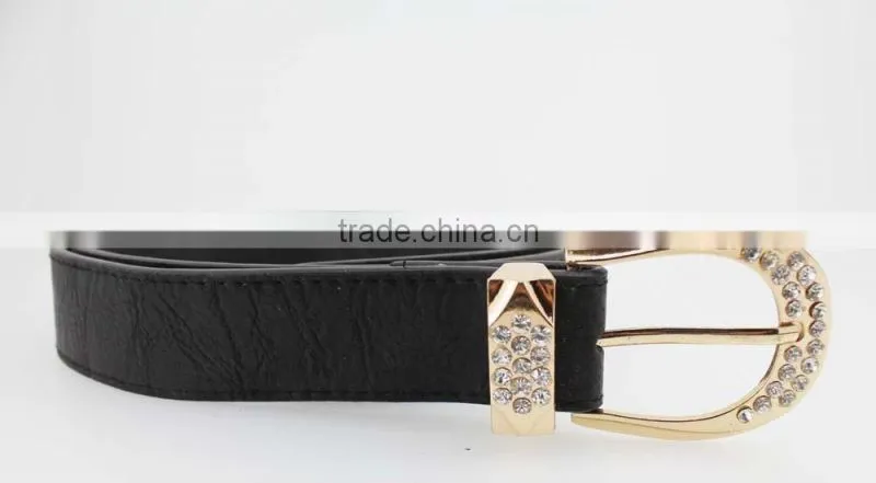 NEW fashion Women's fashion 30Mm pu leather rhinestone belt for women jeans