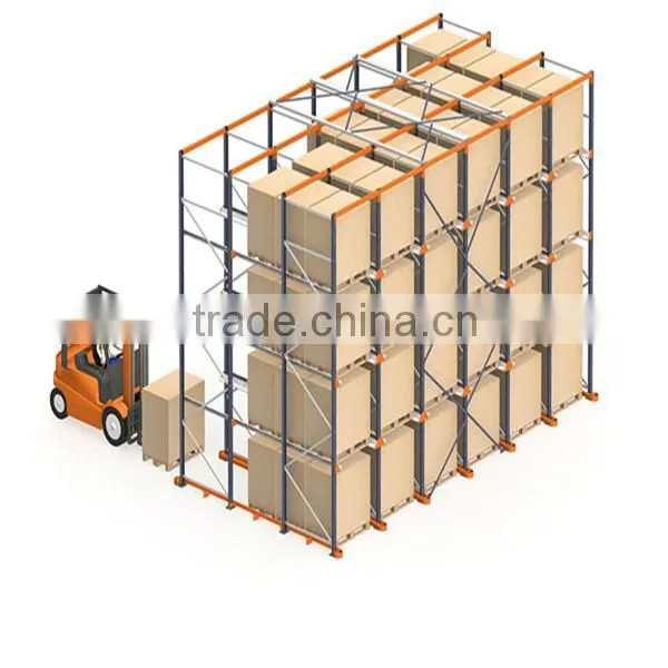 cost effective high density Drive-In / Drive-Thru metal storage system