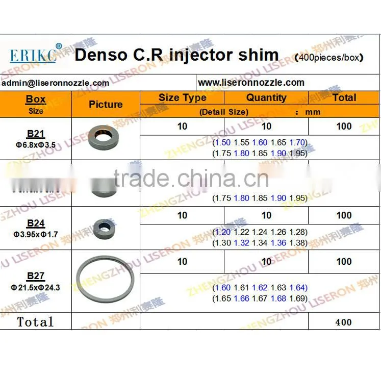 Bosch Common Rail Nozzle Needle Lift Shim/Bosch Valve Shim