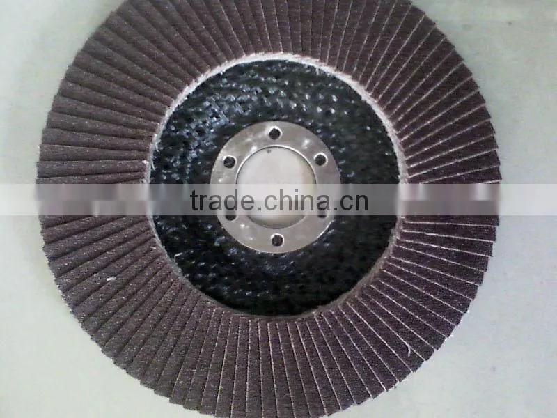 H311 T27/29-180X22.23 High quality white corundum flap disc for polishing mental, stainless steel