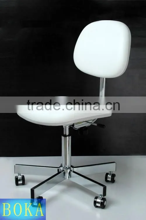 adjustable leather lab stool chair