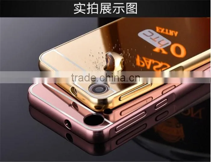 2016 High Quality Luxury Aluminium Mirror Cover Mobile Phone Custom Case For HTC Desire 826