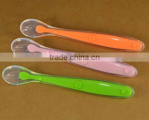 Food Grade Flexible silicone baby spoon