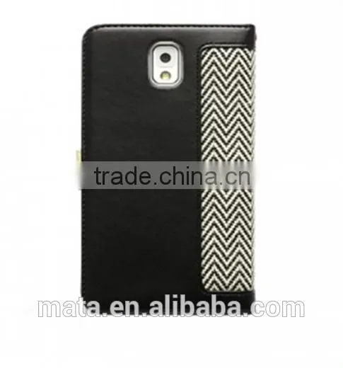 New Elegant Kniting Women Design PU Leather Case For Samsung