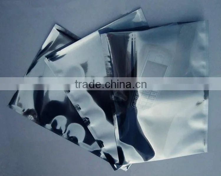 Yason aluminum foil bag with clear window anti-static bag for electronic packaging aluminum bag with bottom gusset