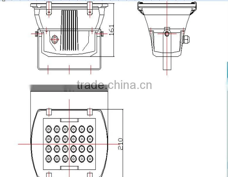 24pcs/1W LED Projecting Lamp (IP68)