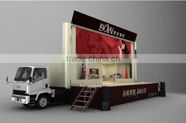 YEESO Mobile Stage Container, led mobile advertising container ,For trade shows, outdoor advertising - C40
