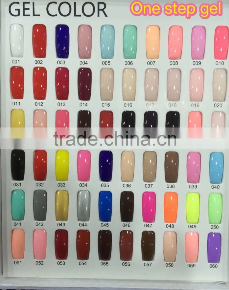 2015 Christmas Promotion!! globle supplier one step gel polish OEM, 93 Gel Colors Available Popular in Nail Art Market Russia