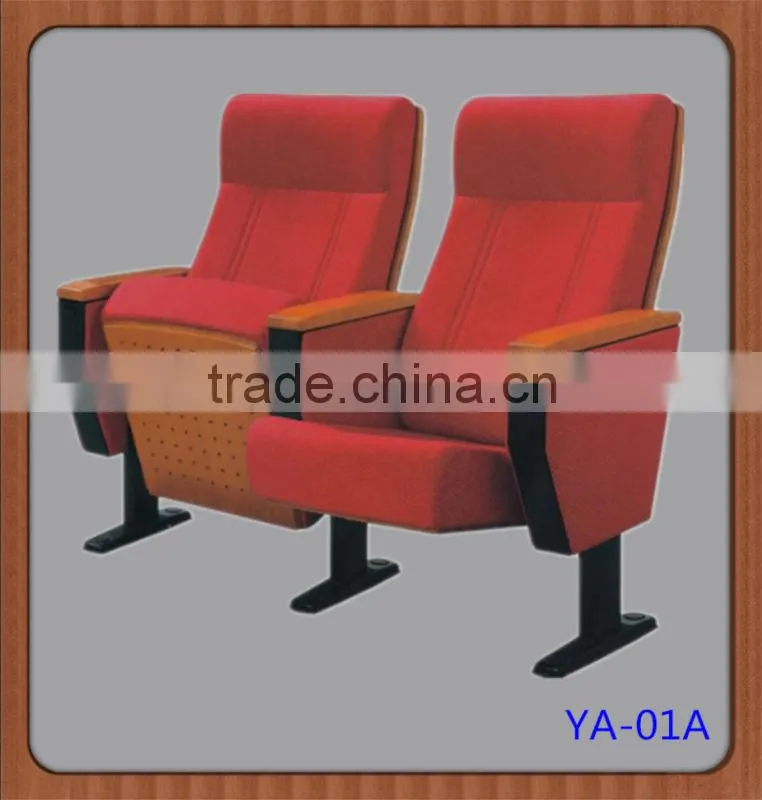Popular cinema blue fabric auditorium seating