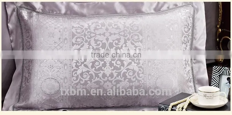 High quality colorful jacquard 4-piece Bedding Set,100% silk