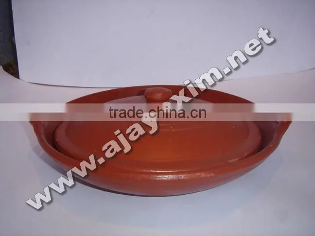 Terracotta Oval Baker With Lid