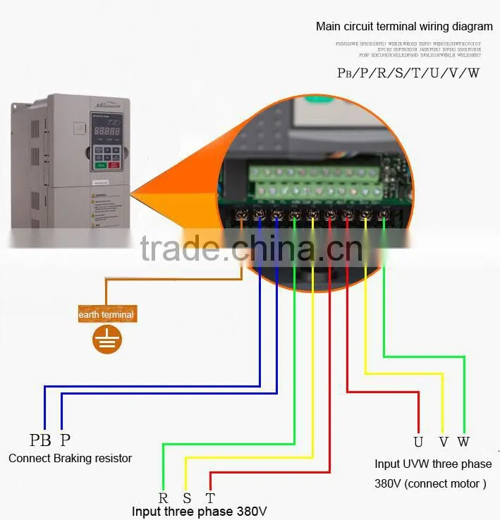 380V AC three phase 10HP 7.5KW vfd frequency inverter converter