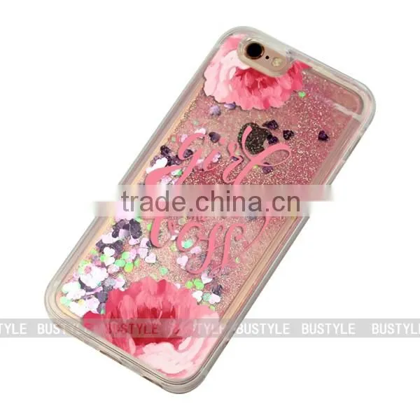 3D custom printing colorful liquid stars phone case, bling glitter cover for iphone 5 5s 6 plus for samsung galaxy s6 s7