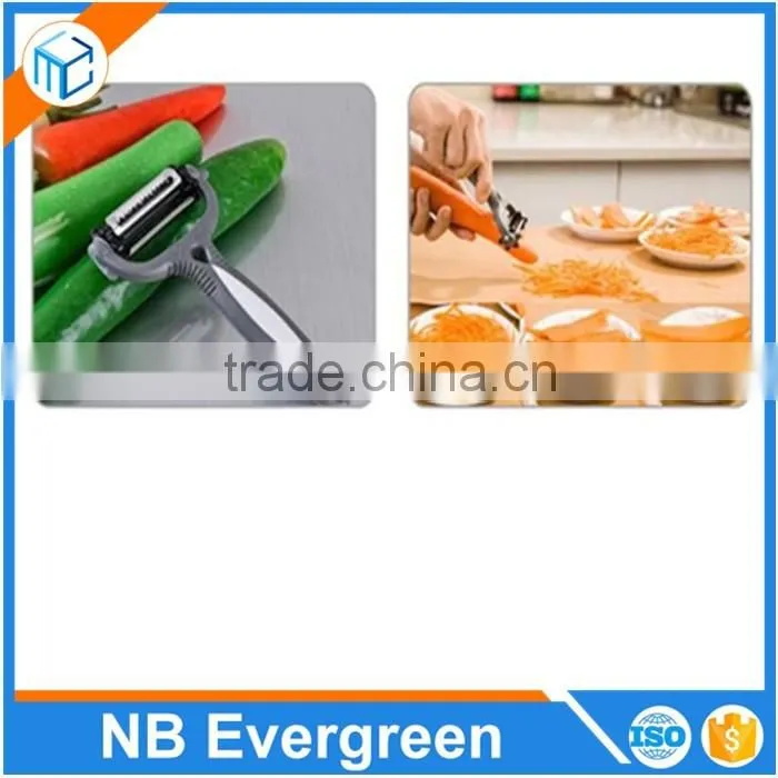 3 IN 1 ROTARY FRUIT VEGETABLE CARROT POTATO PEELER CUTTER SLICER SPEED PEELER