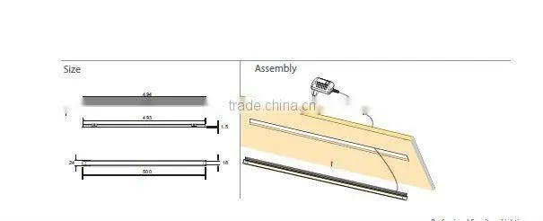 aluminum profile under cabinet led strip light
