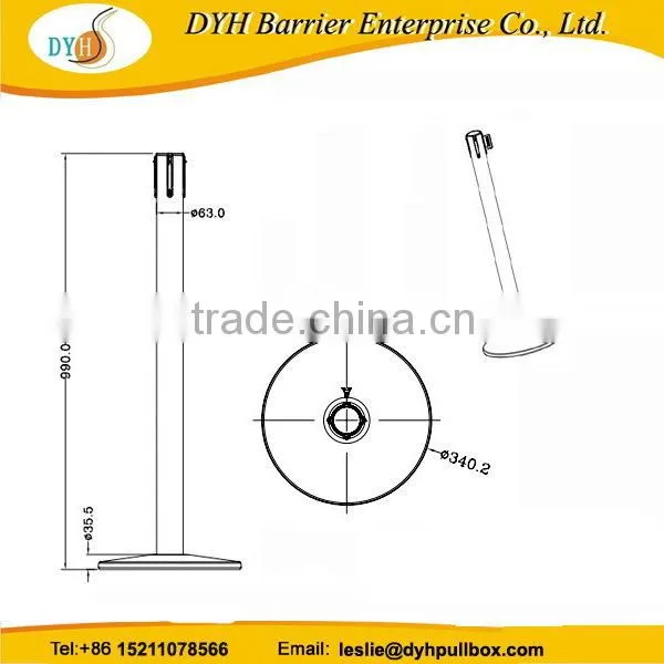 Top quality stylish 5m crowd control barrier belt