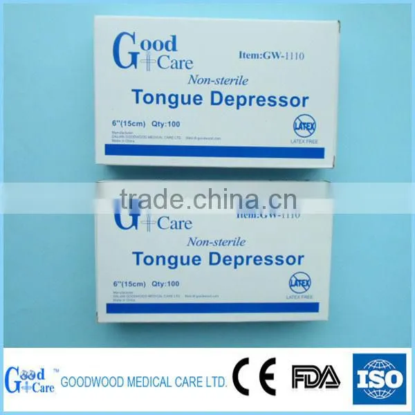 disposable sterile medical wooden tongue spatula