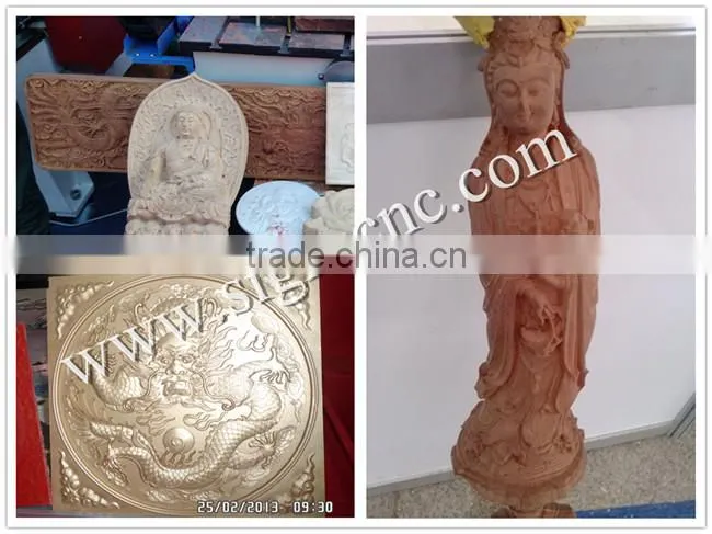 Double process 3 axis 3d cnc router for woodworking 1325-2