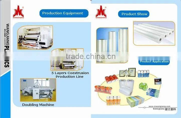 Supermarket use food grade pvc cling film pvc cling wrap