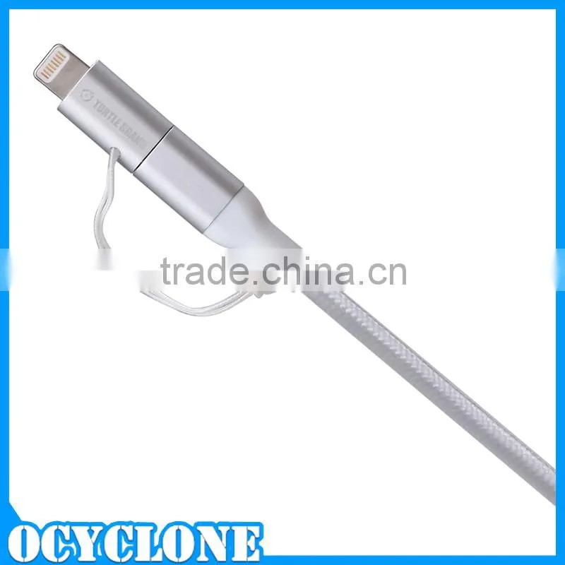 2 in 1 Stylish Extended Data Cable for Ipad Gold