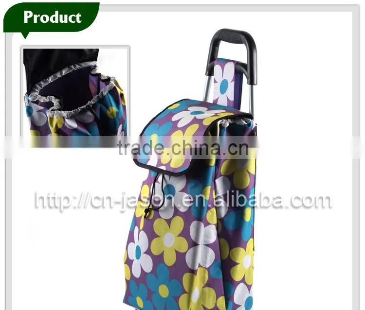 Pooyo B2D-03 flower beauty shopping hand trolley