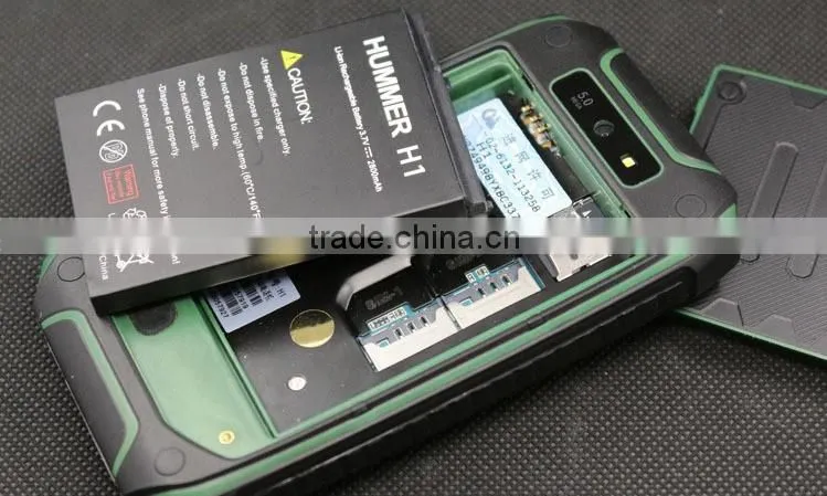Original Hummer H1 GPS rugged Android ip67 Waterproof cell phone Dustproof shockproof Russian Hebrew Polish Turkey