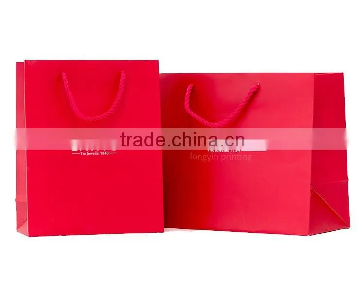 Colorful kraft paper bag, art paper bag printing
