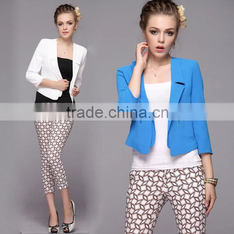 Brazil Suit Manufacturers Ladies Blue Stripe Suit