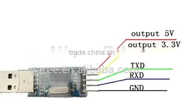PL2303HX USB to RS232 TTL 5V Converter Adapter Module With 3 LED