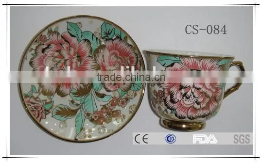 Ceramic material and eco-friendly bulk China tea cup and saucer