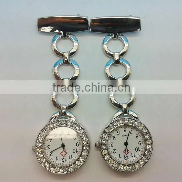 High quality water resistant smile face Japan movement alloy nurse watch