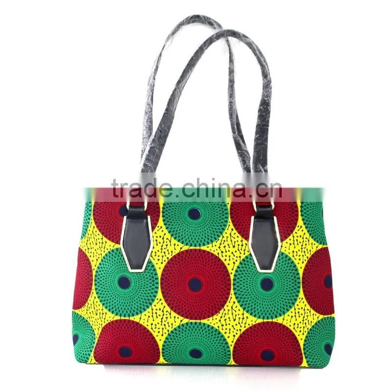 2015 Ankara fabric shoes and bags/wax shoes and bags /Ankara print high heels shoes