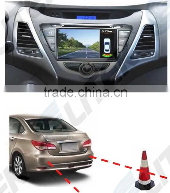 Ultrasonic radar detector with car night vision reverse camera DC12V for volkswagen