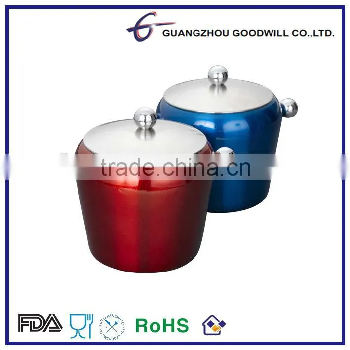 2.0 L Stainless Steel Wine ice Bucket with painting