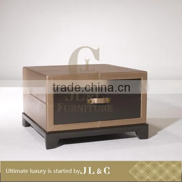 Luxury Living Room JT10-5 New Design Leather Puller Coffee Table With Drawer From JL&C Luxury Home Furniture