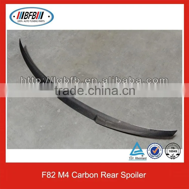 F82 M4 V Style Carbon Rear Spoiler Trunk Spoiler For BMW M4 2015UP