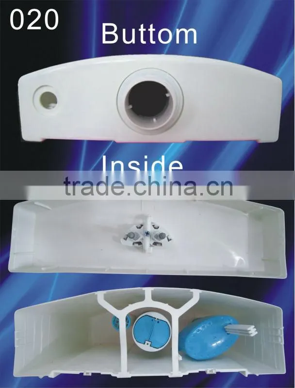 Wall mounted plastic dual flush water closet tank 020