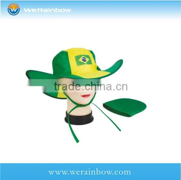 Customized Promotional Fashion 190T Polyester Waterproof Foldable Hat