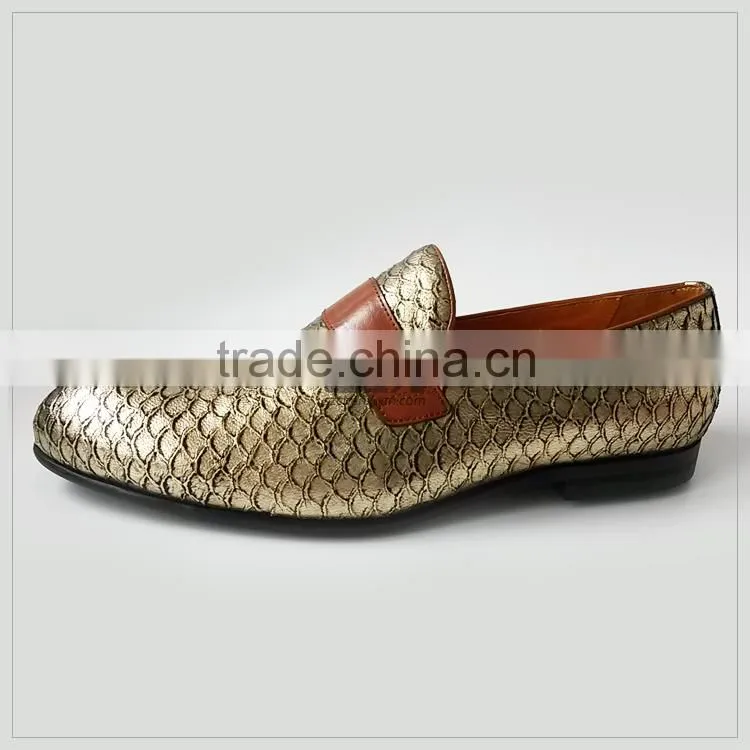 2016 Men Genuine Leather Shoe Arrival Animal Leather Shoe Collections