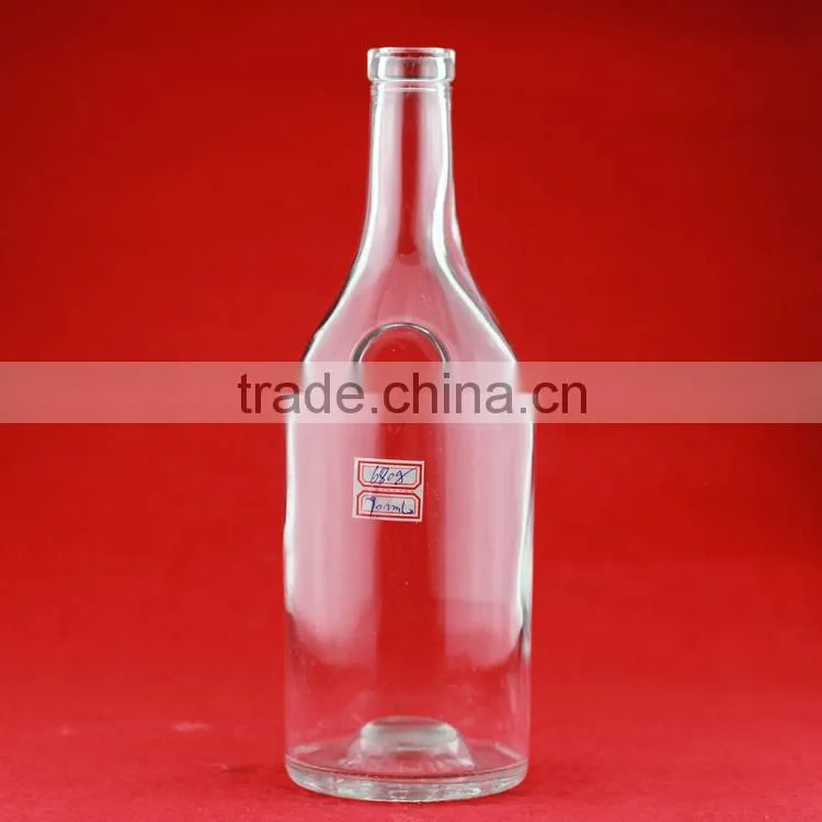 New design glass liquor bottle 300ml high quality glass bottle flint glass bottle