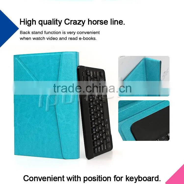 China top ten selling products bluetooth keyboard Transformers case for 7 and 8 inch tablet