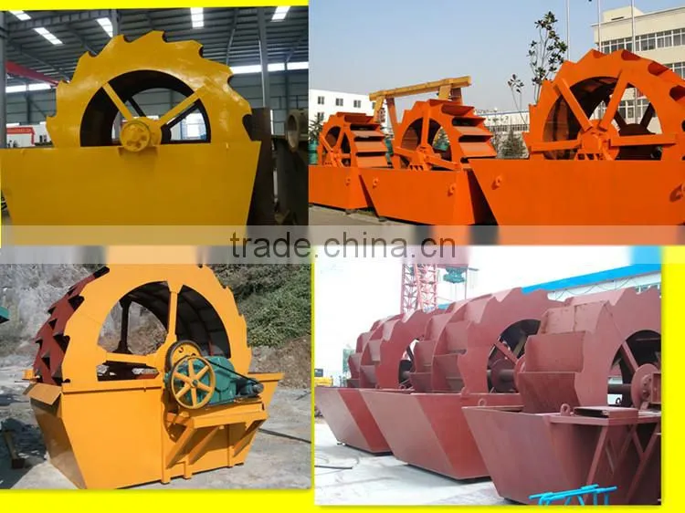 High Capacity Bucket Wheel Sand Blasting Washing Machine /Sand Washer