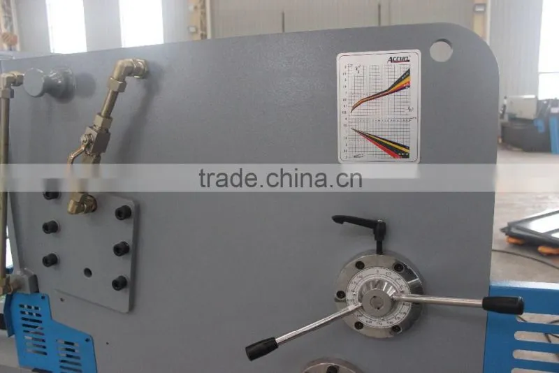 Accurl brand small shearing machine, hydraulic cutter machine
