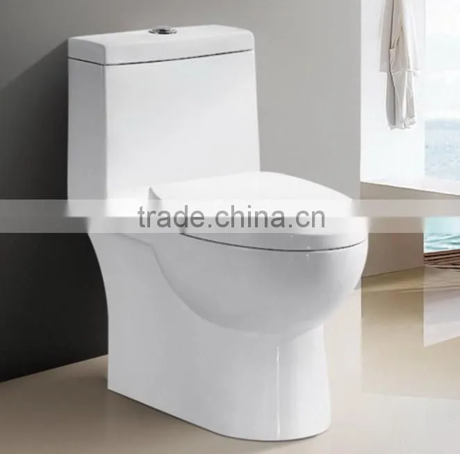 Siphonic One Piece Toilet with Top button single Flush