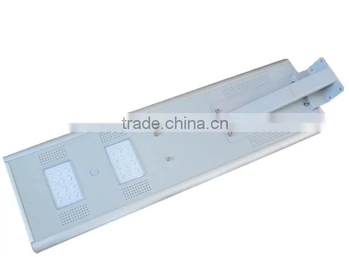 All in one adjustable poles solar street Light 25W