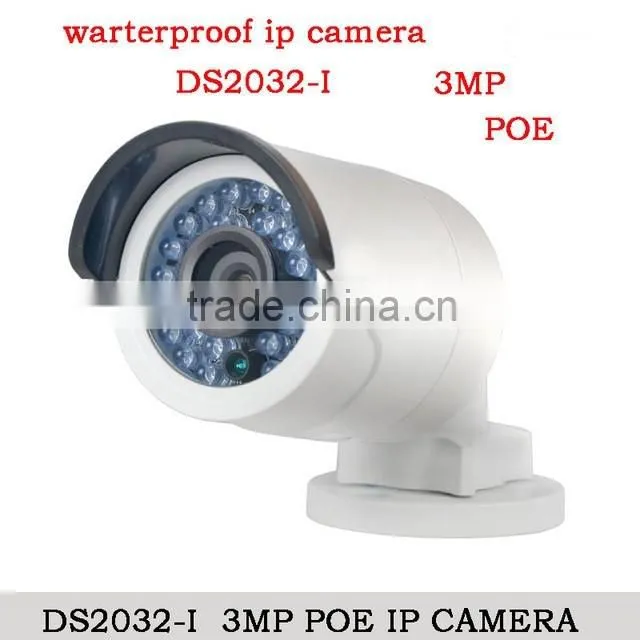 CCTV camera newest version v5.2.5 DS-2CD2032-I POE 3MP Bullet waterproof IR mini camera Full HD 1080P