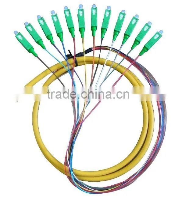 OEM SM fiber optical SC/APC pigtail SC singlemode simplex fiber optic pigtail 0.9mm